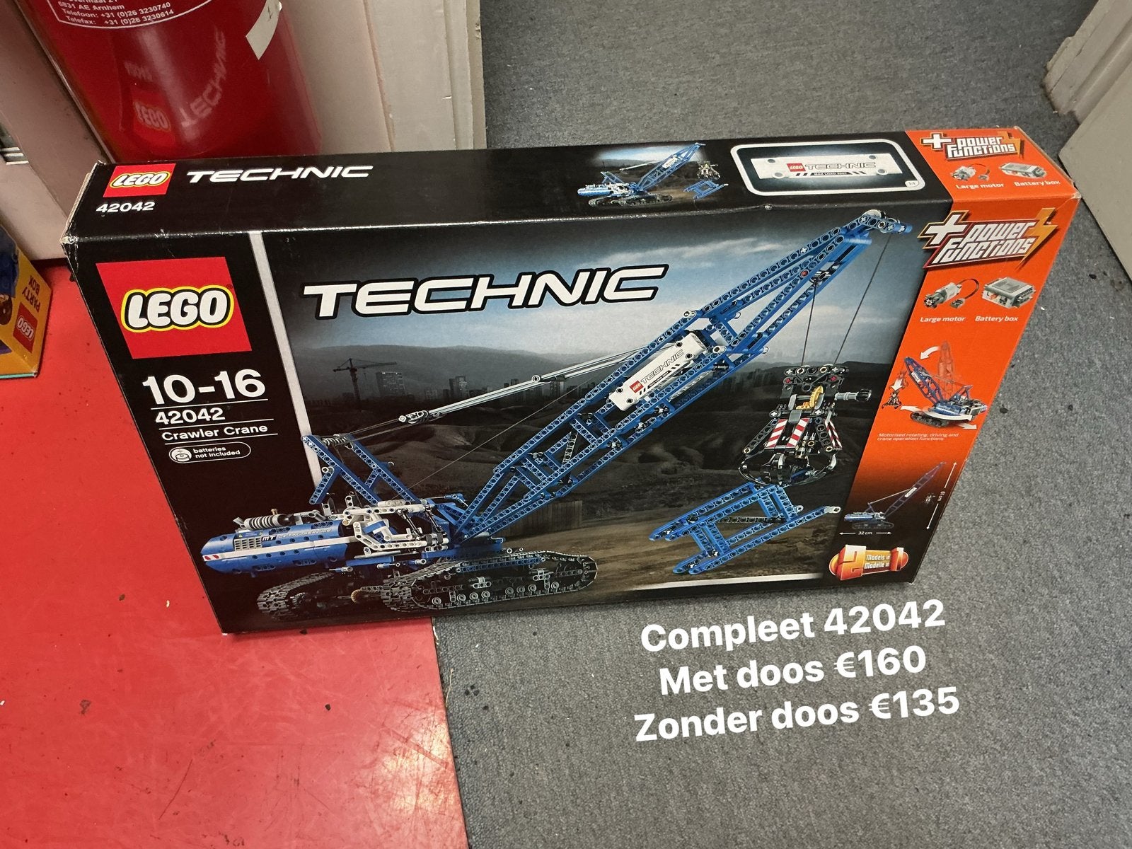 LEGO Technic 42042 Crawler Crane - Compleet met doos, Ophalen of Verzenden, Gebruikt, Overige merken