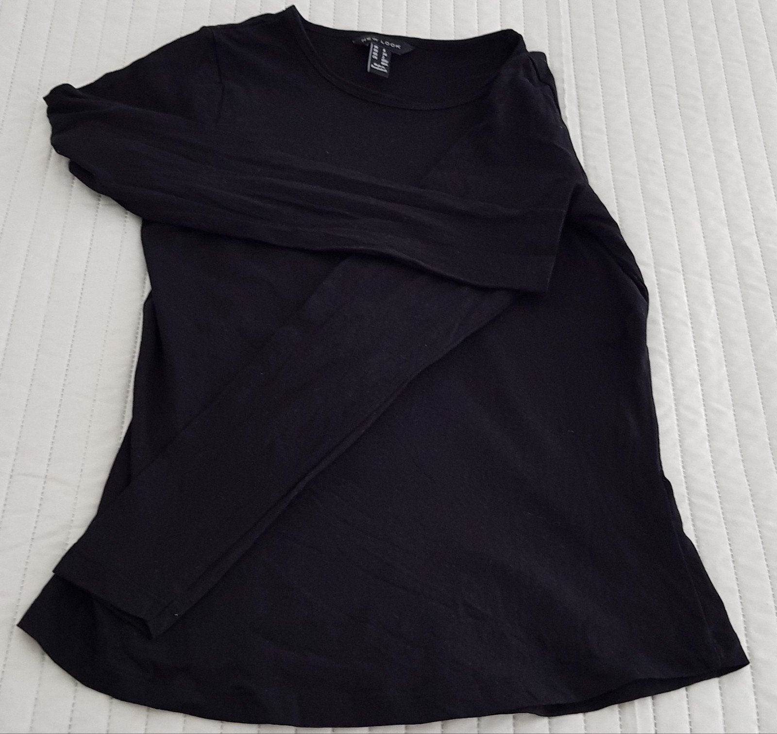 New look basic trui tshirt zwart maat 34 xs longsleeve shirt, Verzenden, New Look, Zwart, Zo goed als nieuw