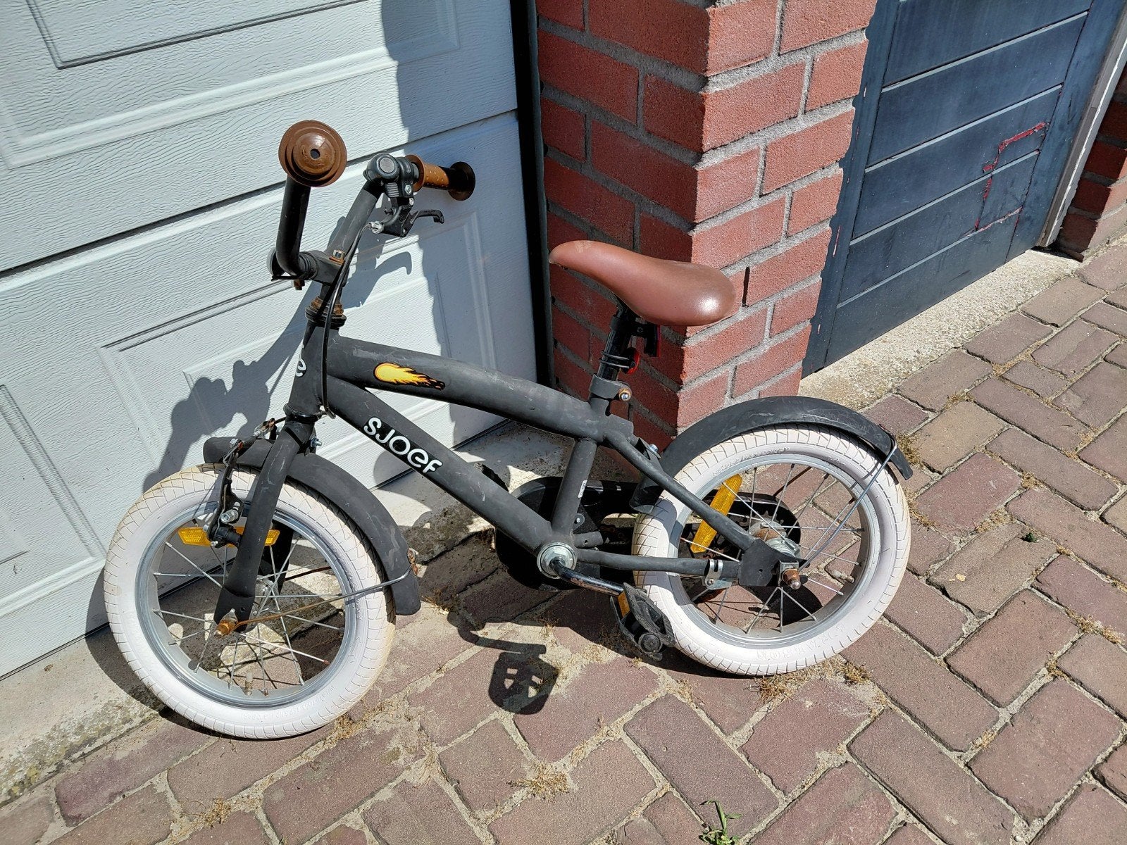 Sjoef kinderfiets 14 inch, Fietsen en Brommers, Fietsen | Kinderfietsjes, Ophalen, Gebruikt, Minder dan 16 inch