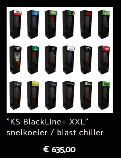 Amstel Bavaria Grolsch Heineken Bier koelkast €528,10 EX BTW, Ophalen, Zonder vriesvak, 200 liter of meer, 60 cm of meer