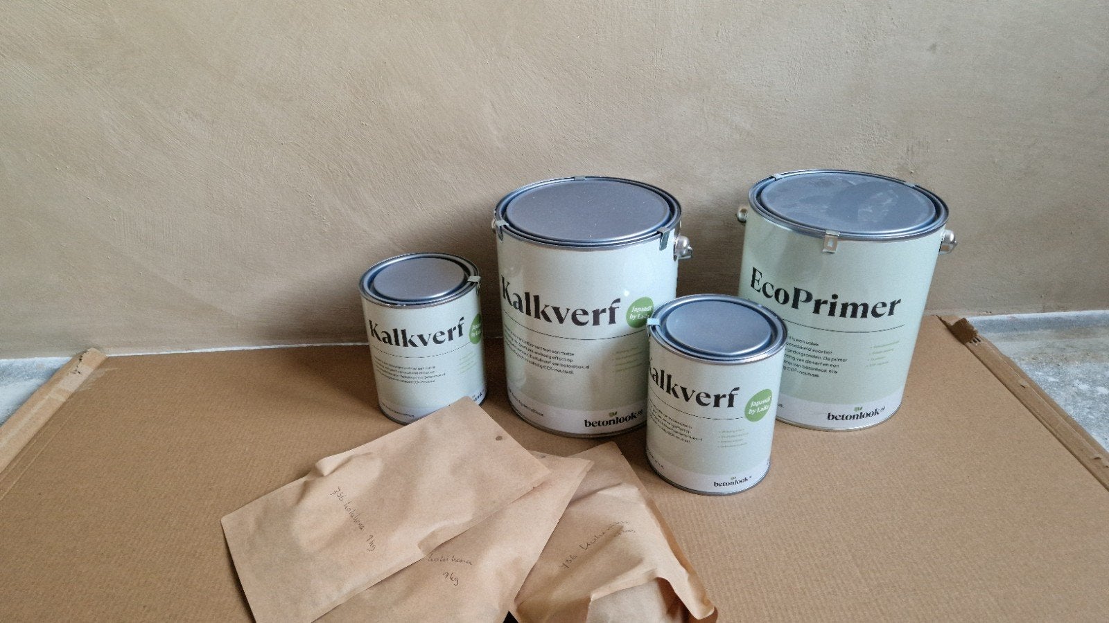 Betonlook Kalkverf en EcoPrimer - JV736 Köhikonä, Overige kleuren, 5 tot 10 liter, Nieuw, Ophalen of Verzenden