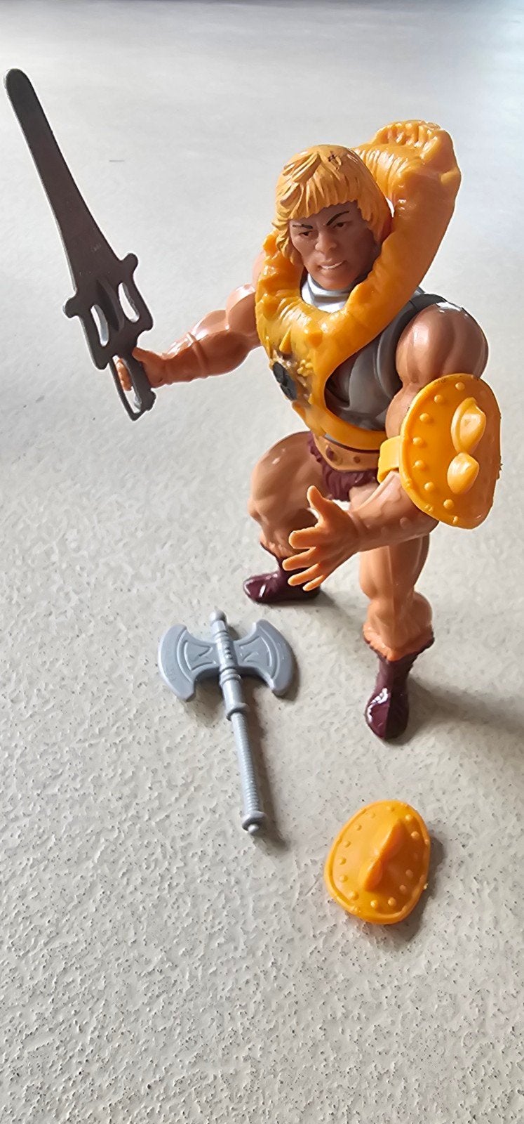 Franse variant He-Man Mattel Motu '80 complete set, Ophalen of Verzenden, Gebruikt