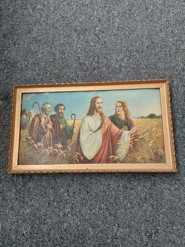 Oud schilderij met Jezus en discipelen, Ophalen
