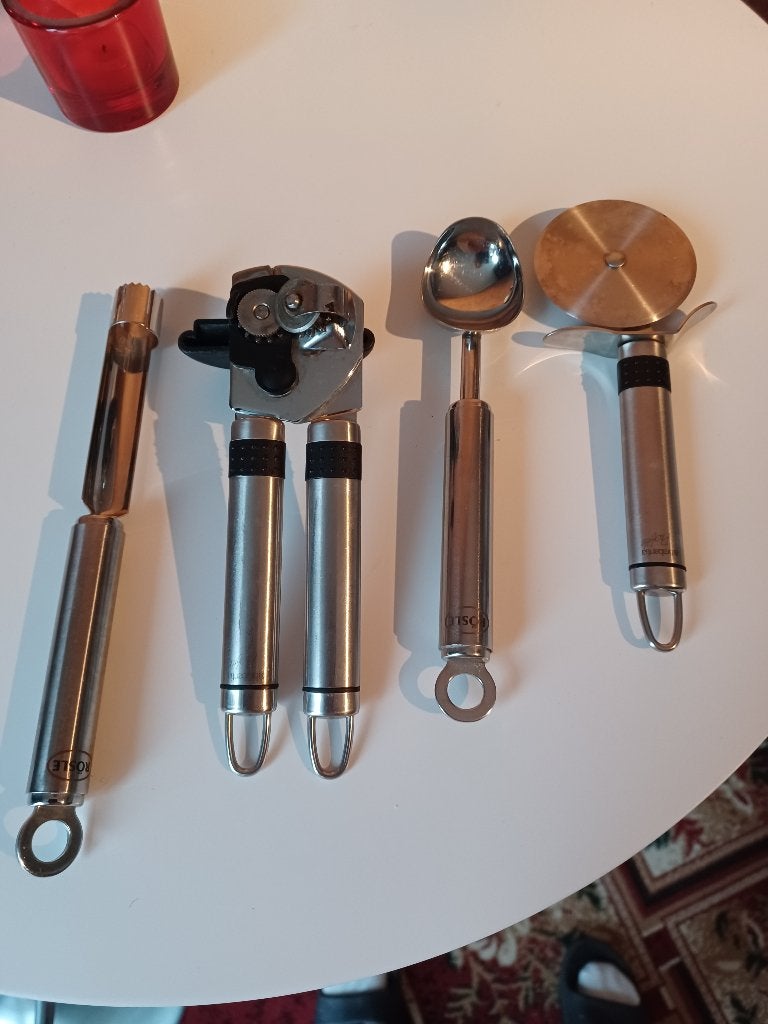 pizza snijder appel boor opener ijsschep RVS keuken, Ophalen of Verzenden, Nieuw, Rvs of Chroom