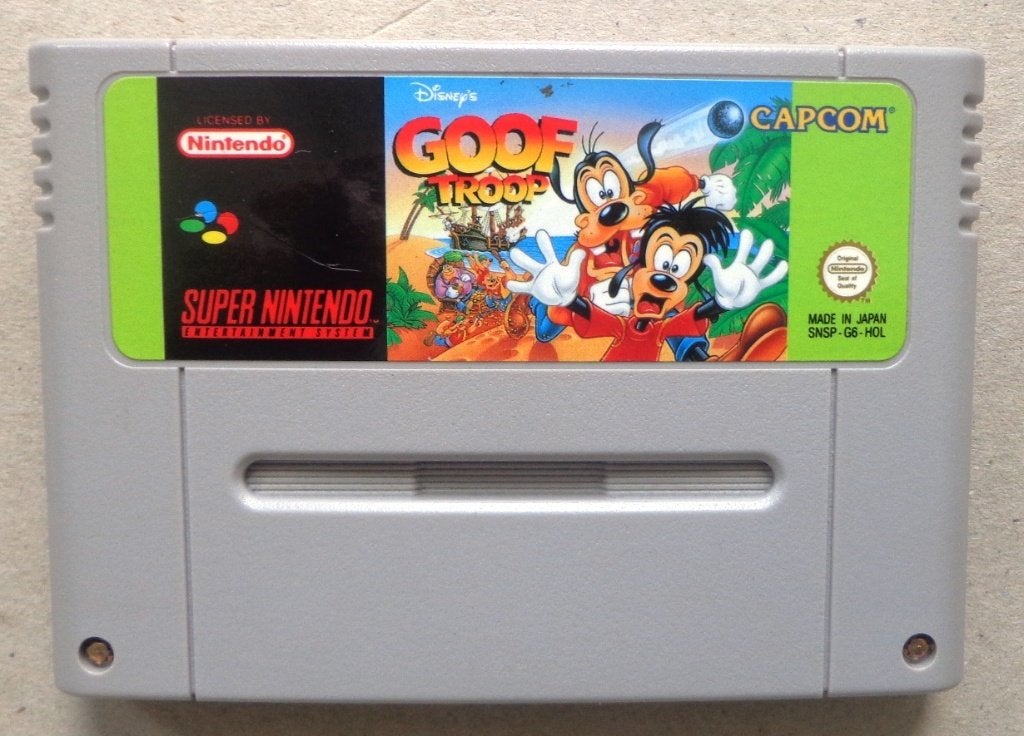 Disney's Goof Troop voor de Europese Super Nintendo, 1 speler, Ophalen of Verzenden, Gebruikt, Vanaf 3 jaar