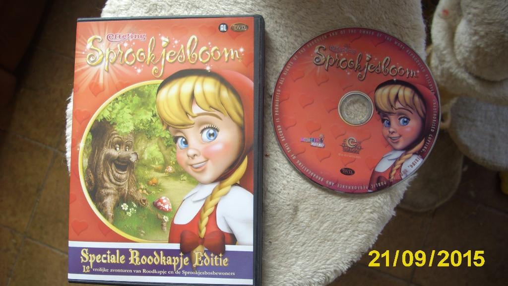 Efteling Sprookjesboom Speciale  Roodkapje editie, Cd's en Dvd's, Dvd's | Kinderen en Jeugd, Zo goed als nieuw, Alle leeftijden