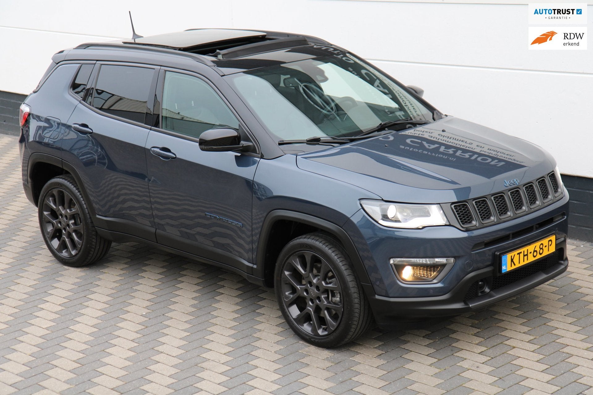 Jeep Compass 4xe 240 Plug-in Hybrid Electric S Pano BTW !, Auto's, Automaat, Dealer onderhouden, Zwart, 4 cilinders