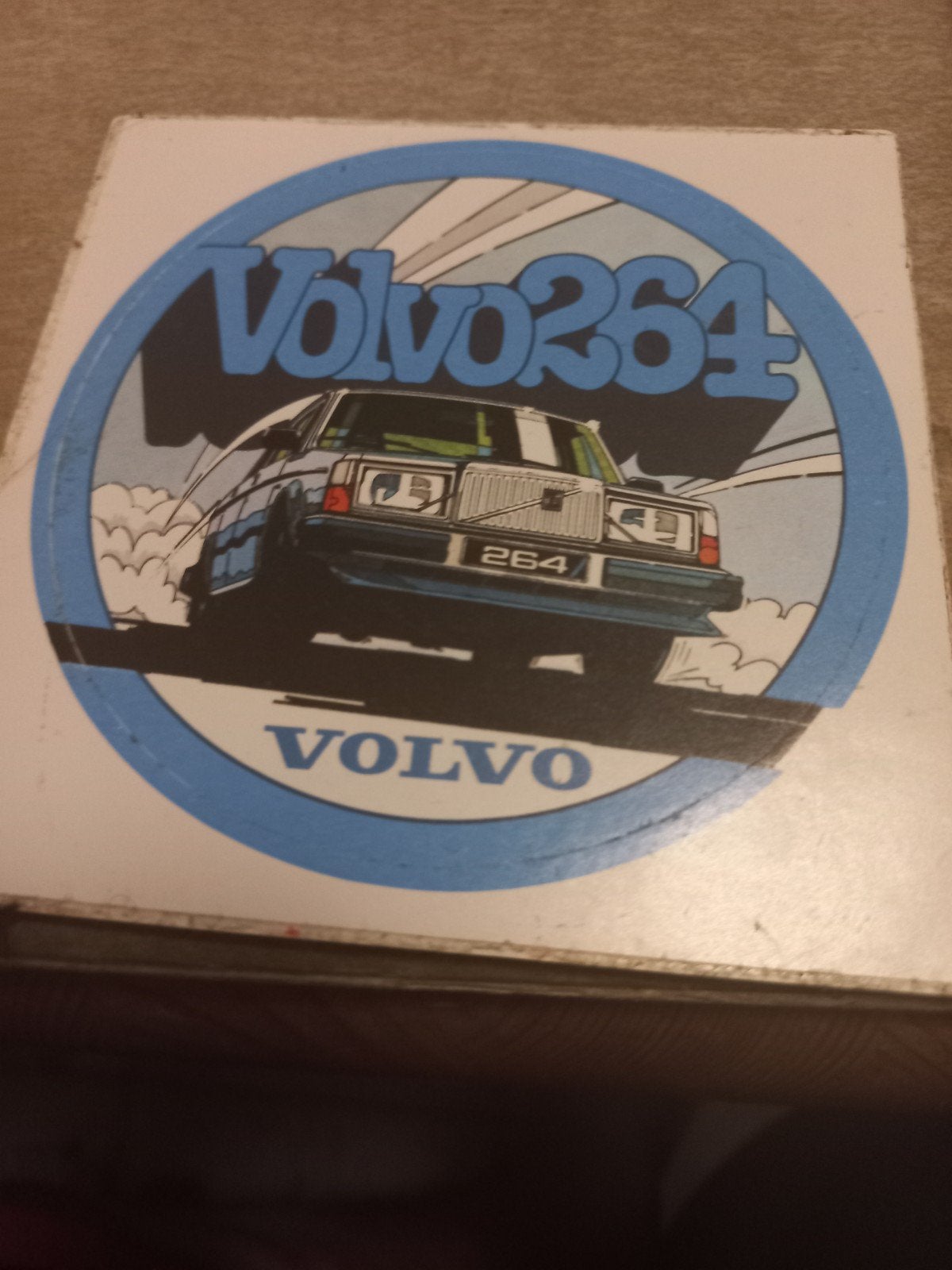 Vintage Volvo 264 Auto sticker, Ophalen of Verzenden