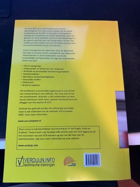 VCA-Compleet Basisveiligheid VCA (NIEUW) - 9789491595493, Ophalen, Zo goed als nieuw, VMBO, Overige vakken