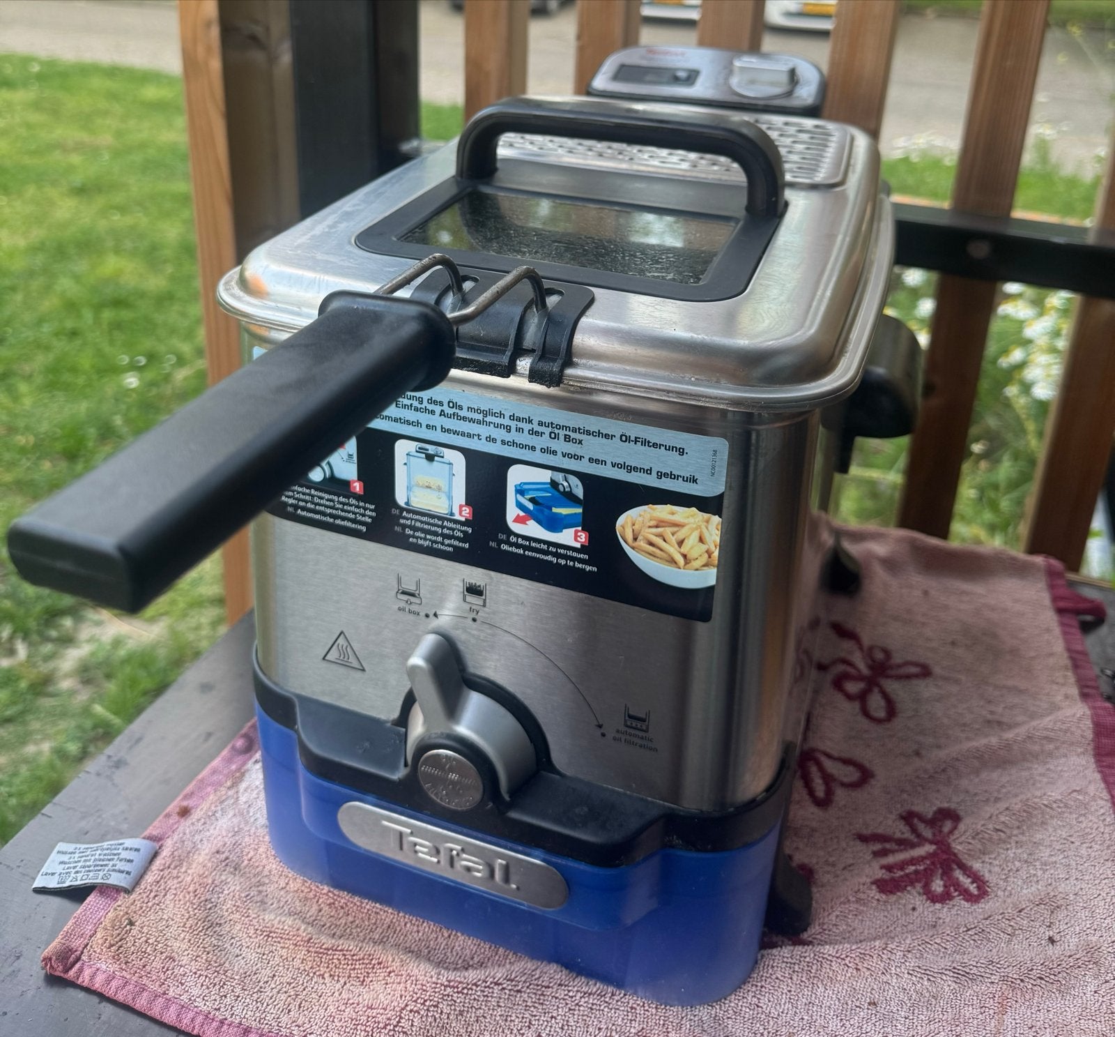 Tefal Oleoclean Pro FR8040 Frituurpan - Zo goed als nieuw, 3 tot 4 liter, Ophalen, Zo goed als nieuw