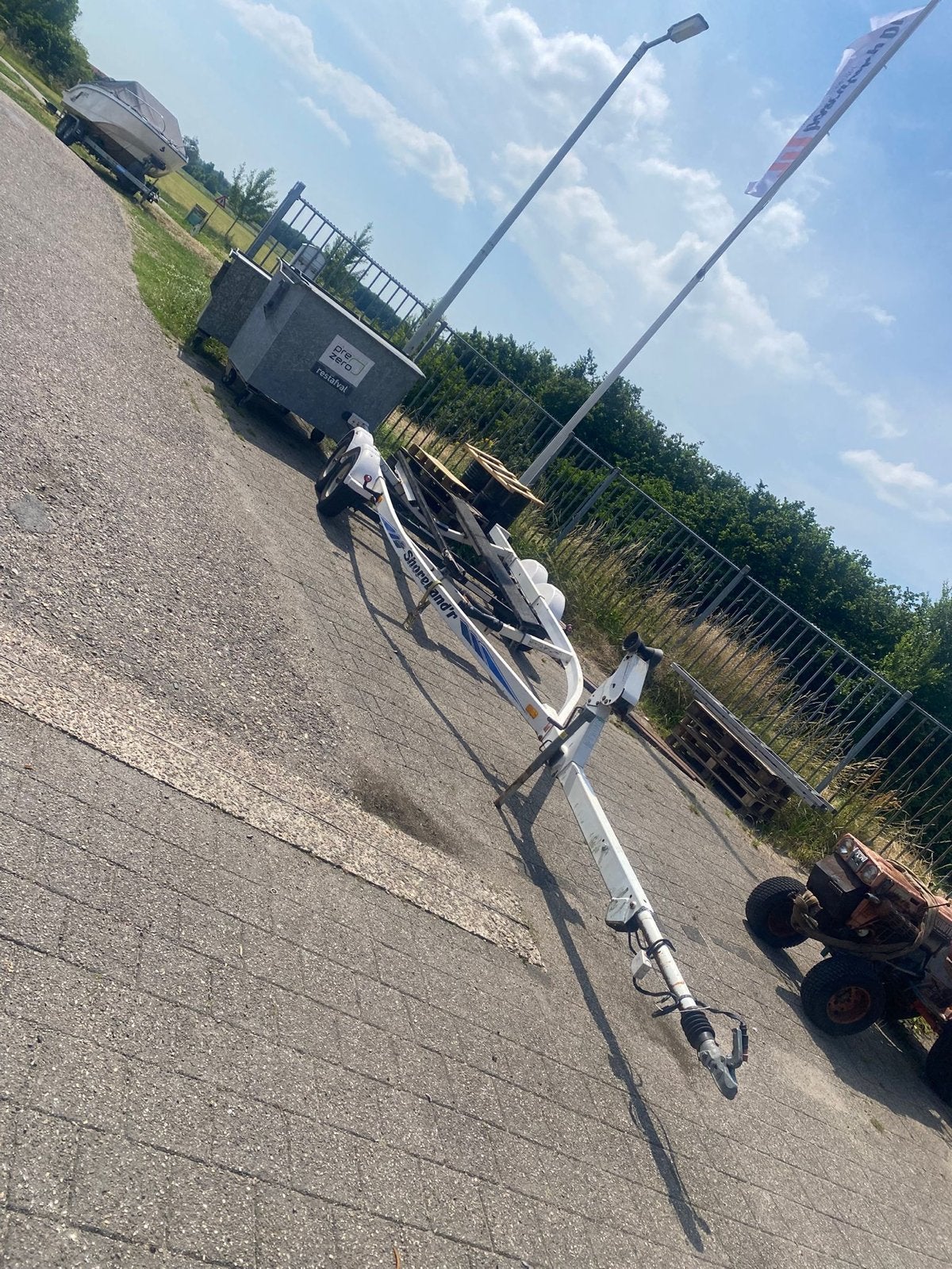 USA Stallingstrailer 2500 kg, Watersport en Boten, Boottrailers, Gebruikt, 1500 tot 3000 kg, 6 tot 9 meter, Overige typen
