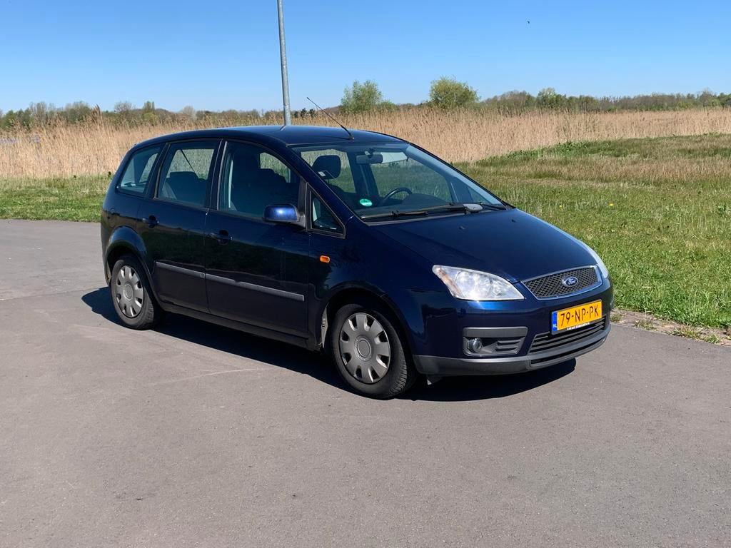 Nette Ford C-Max 1.6, 2004 laag in kilometerstand, Auto's, Ford, Voorwielaandrijving, 1596 cc, 4 cilinders, Blauw