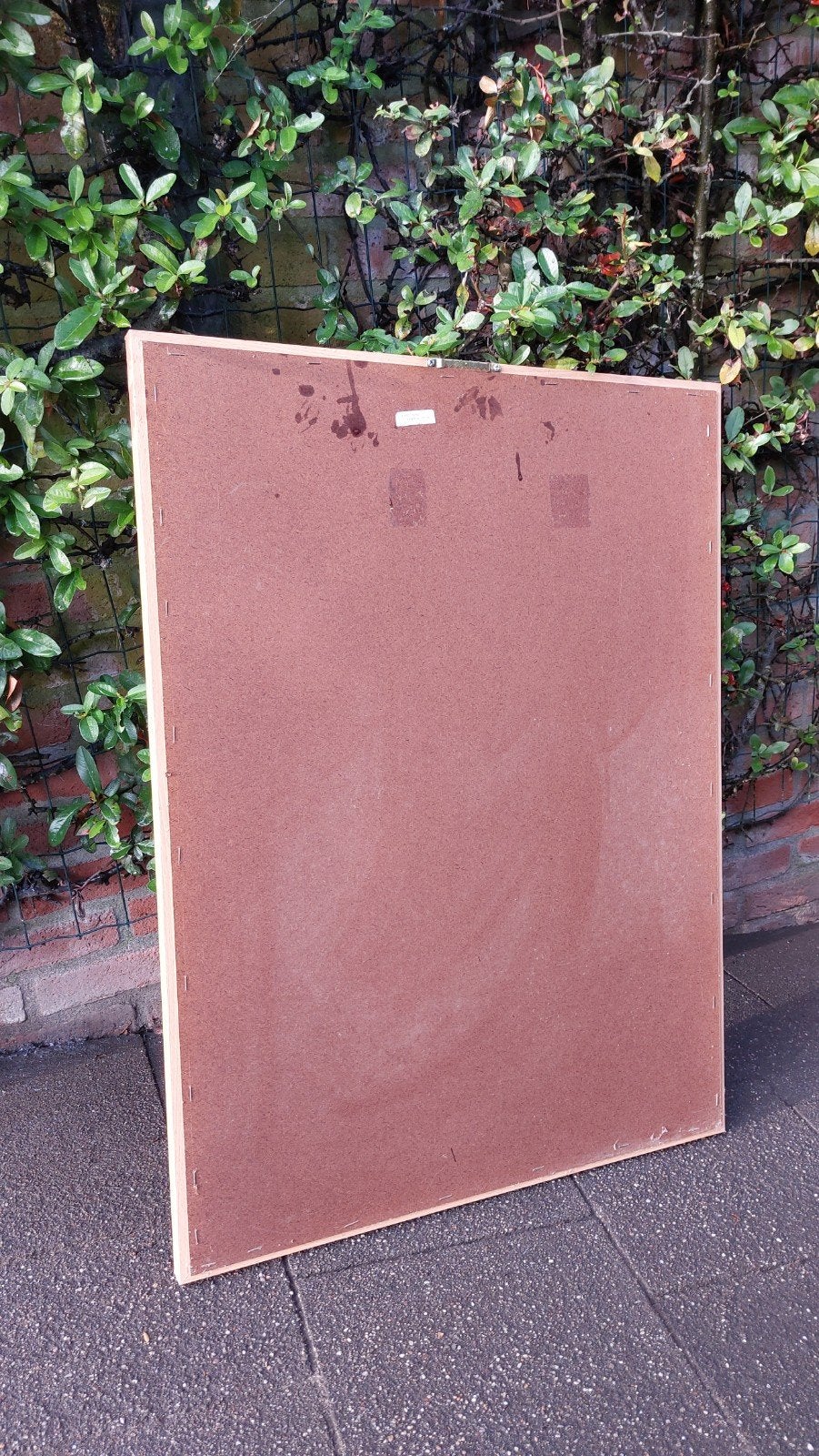 Beuken-/KersenHouten spiegel met facetgeslepen glas, Ophalen, Rechthoekig, 50 tot 75 cm, Minder dan 100 cm