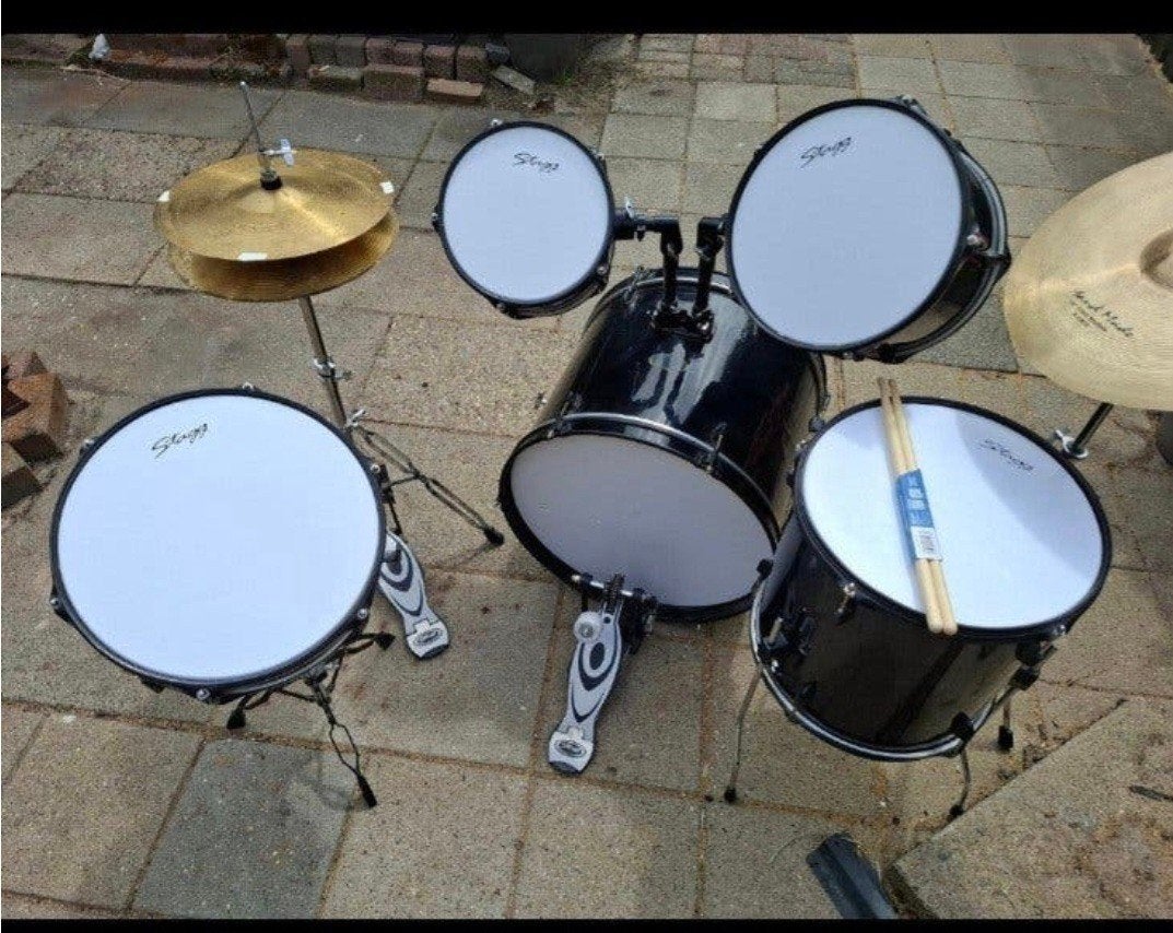 Stagg drumstel compleet - ideaal voor beginners, Muziek en Instrumenten, Ophalen, Gebruikt, Overige merken