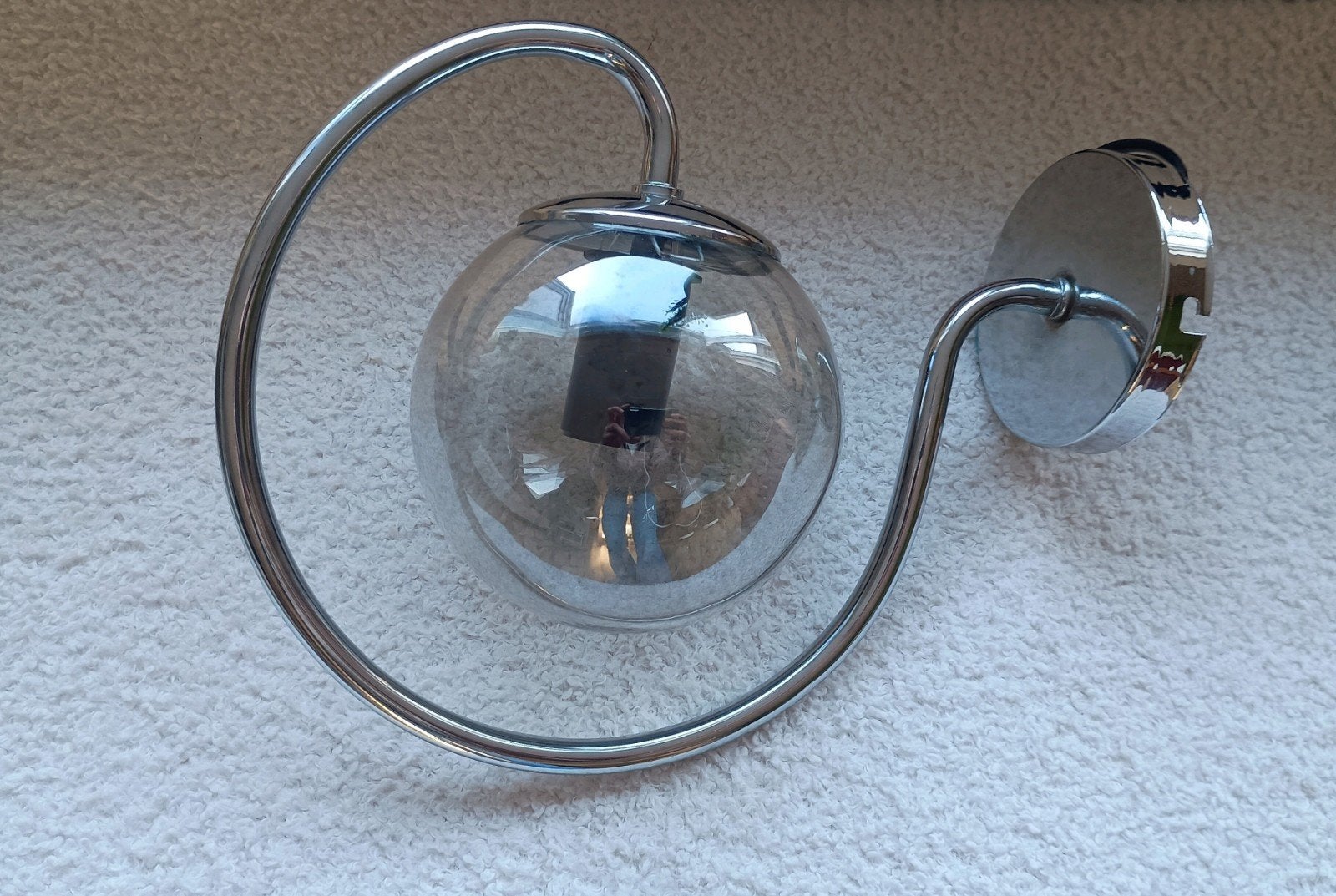 Space age design wandlamp vintage jaren 70, Ophalen of Verzenden