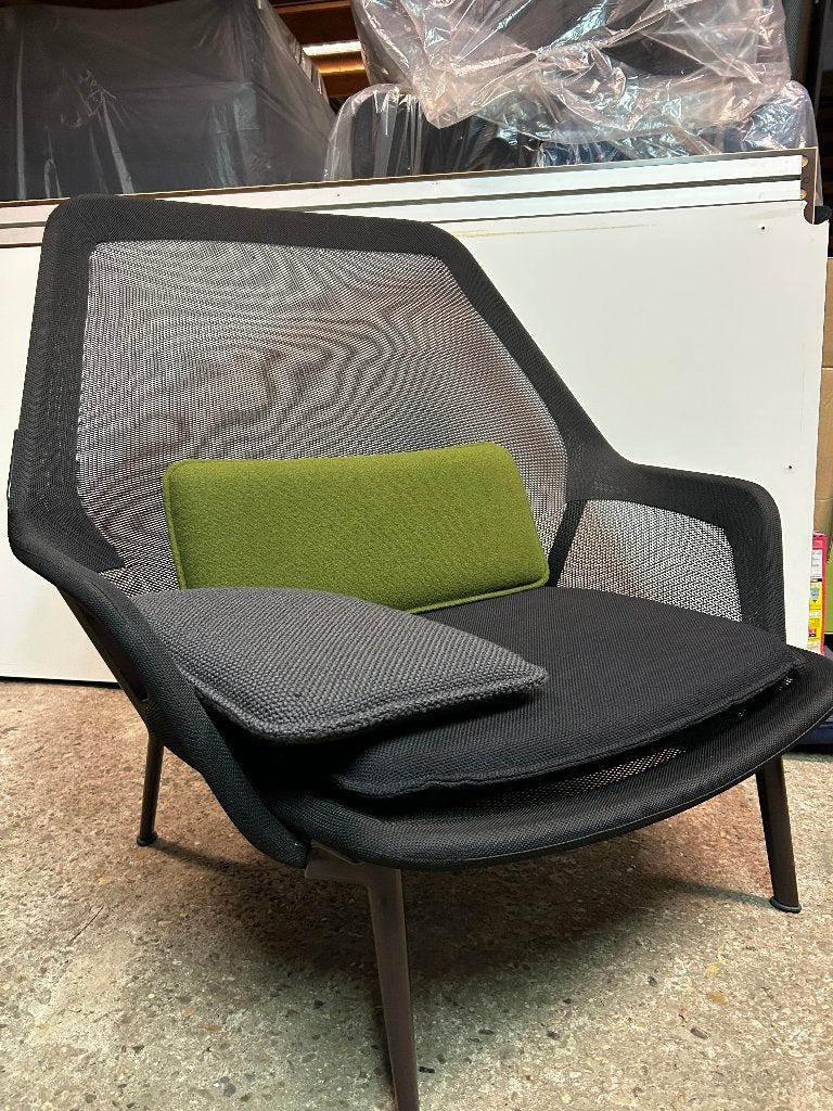 2 ZGAN Vitra slow chair fauteuil stoel design modern, 75 tot 100 cm, Ophalen of Verzenden, Zo goed als nieuw, Nvt