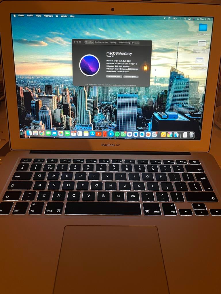 MacBook Air 13-inch (Early 2015) - Intel Core i7, 8GB RAM, Computers en Software, Apple Macbooks, Gebruikt, MacBook Air, 13 inch