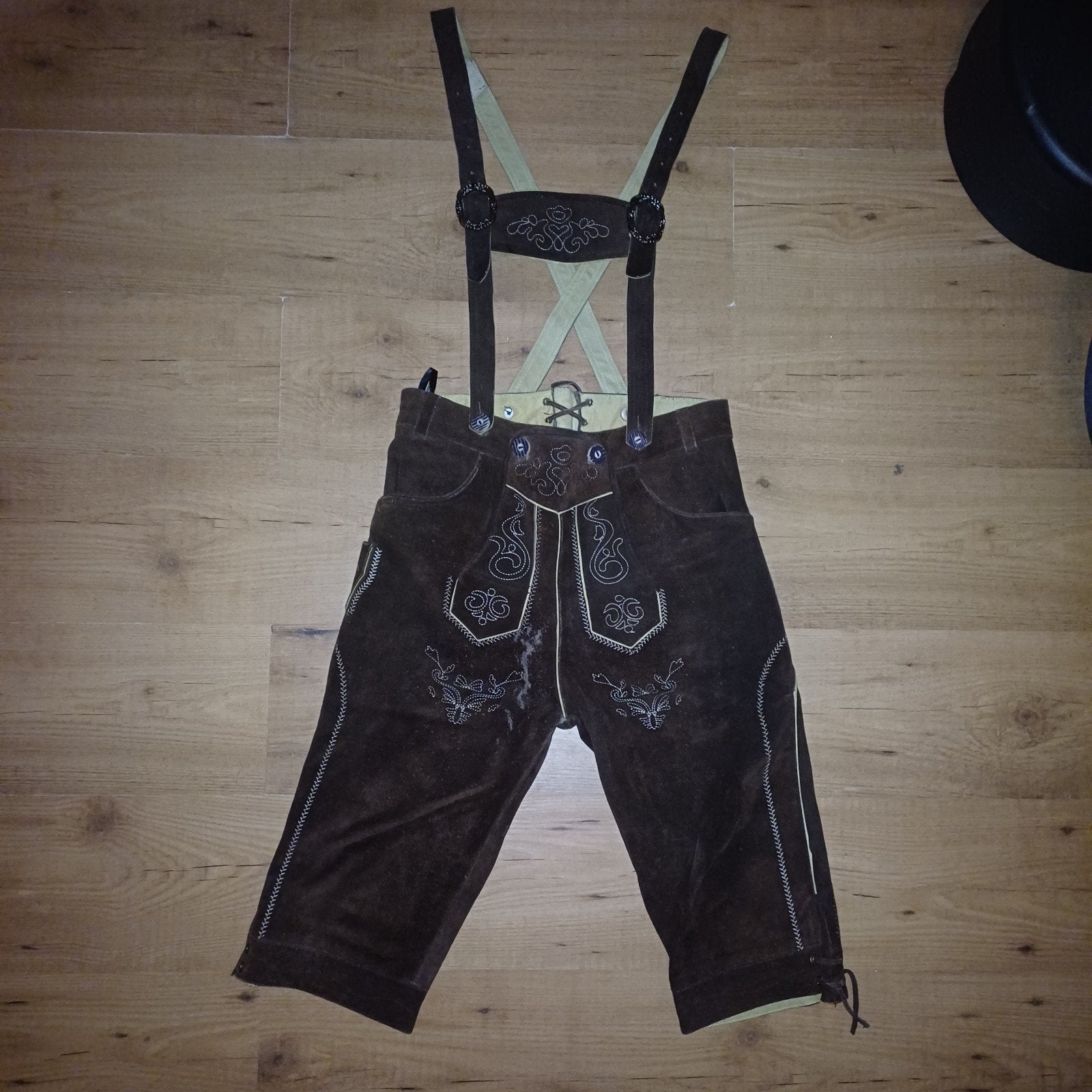 Echte handgemaakte lederhose uit Oostenrijk, Overige maten, Ophalen of Verzenden, Gedragen, Onbekend