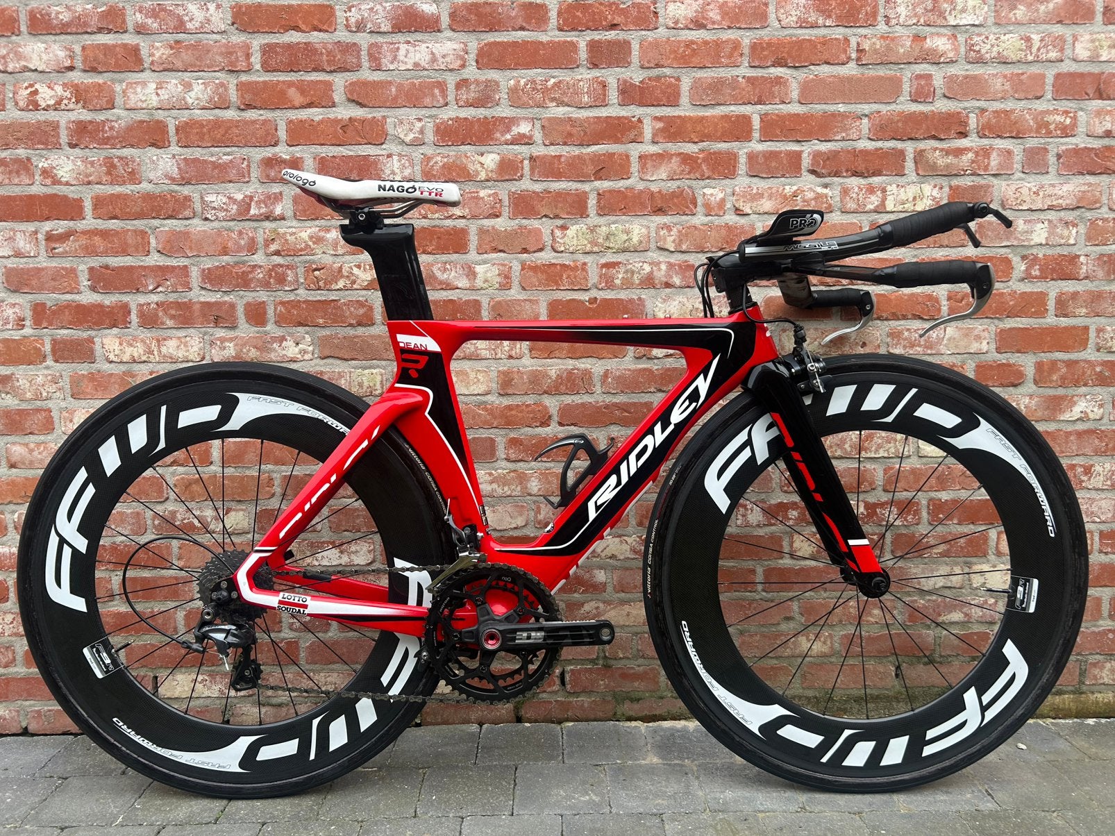 Tijdritfiets kader RIDLEY in showroomstaat, Fietsen en Brommers, Carbon, Velgrem, Zo goed als nieuw, Meer dan 20 versnellingen
