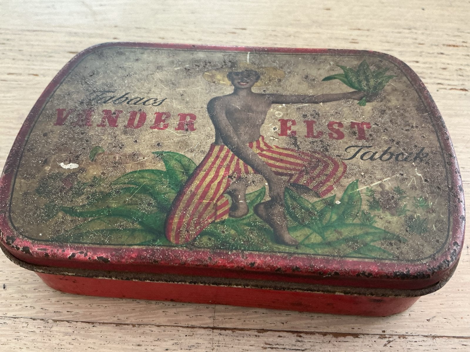 Vintage Tabaksblik Vander Elst Tabak - Belgam.Blik.Tabak, Ophalen of Verzenden, Gebruikt, Overige, Overige merken