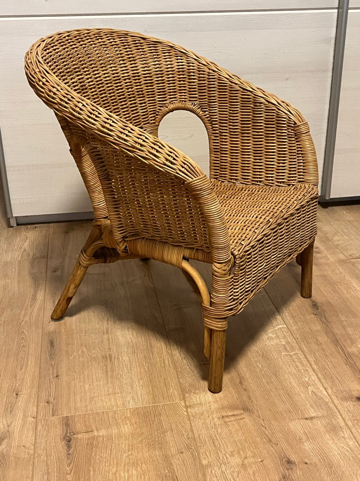 Rotan kinderstoel - Vintage, Huis en Inrichting, Ophalen, Gebruikt, Overige kleuren, Riet of Rotan