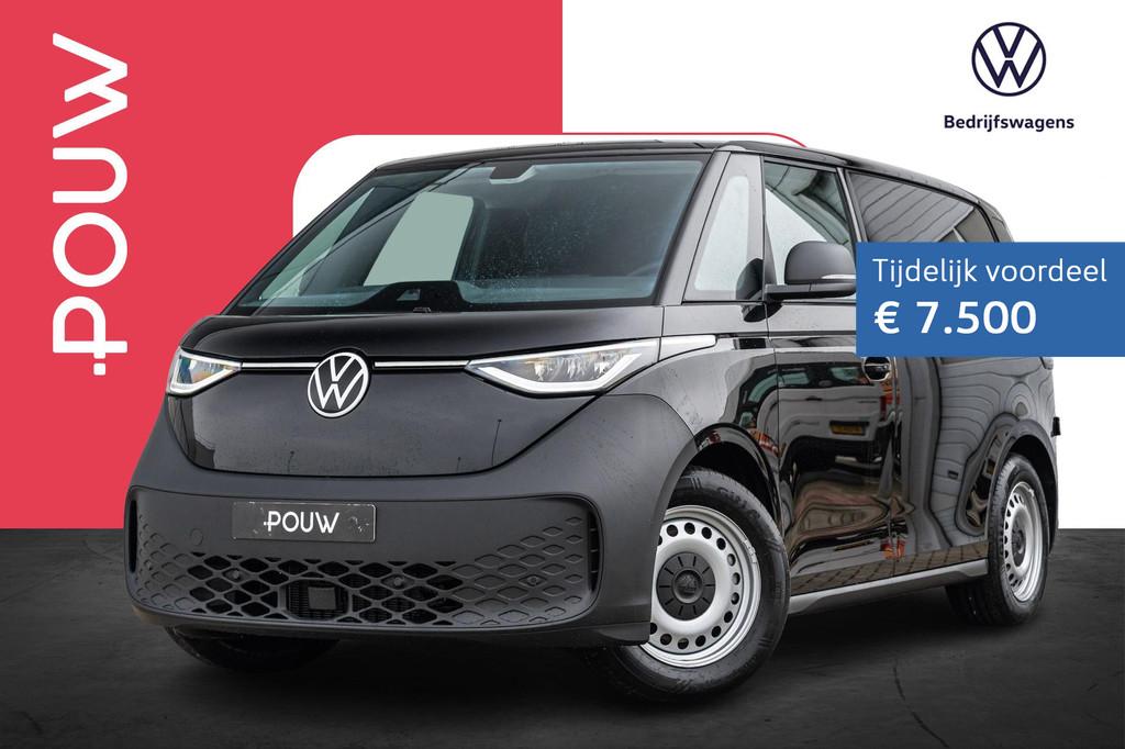 Volkswagen ID. Buzz Cargo Economy Business 286pk 79 kWh | Tr, Auto's, Bestelauto's, Automaat, 12 maanden, Zwart, Volkswagen