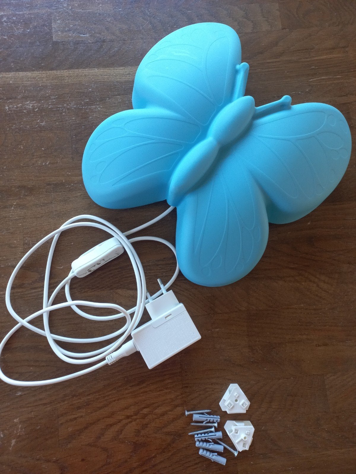 IKEA Upllyst LED wandlamp vlinder lichtblauw, Ophalen, Zo goed als nieuw, Blauw, IKEA
