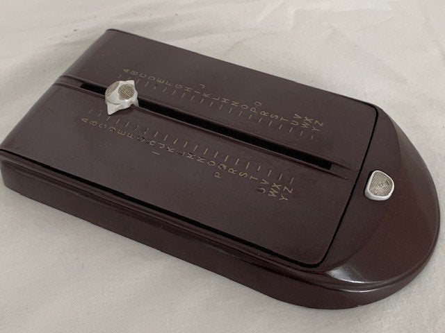 art deco bakeliet telwfoonklapper, Ophalen of Verzenden
