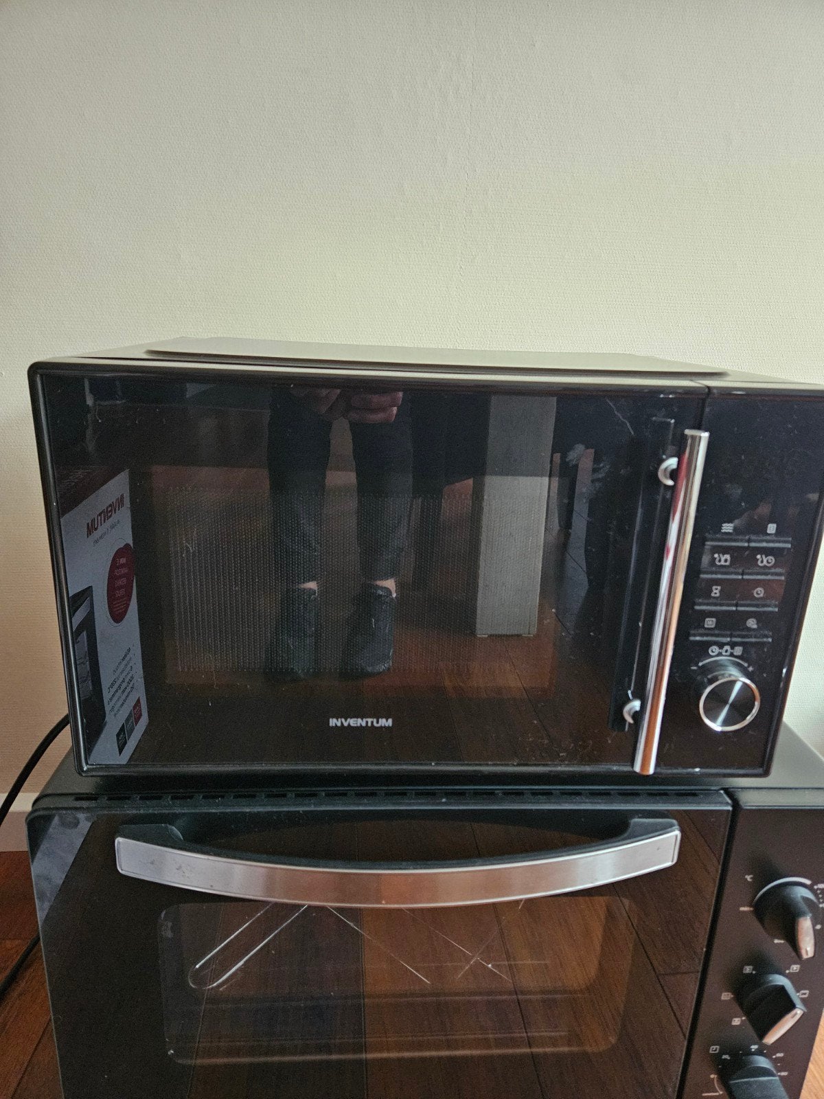 Inventum Magnetron - Zo goed als nieuw, Witgoed en Apparatuur, Magnetrons, Ophalen of Verzenden, Draaiplateau, Magnetron, Zo goed als nieuw