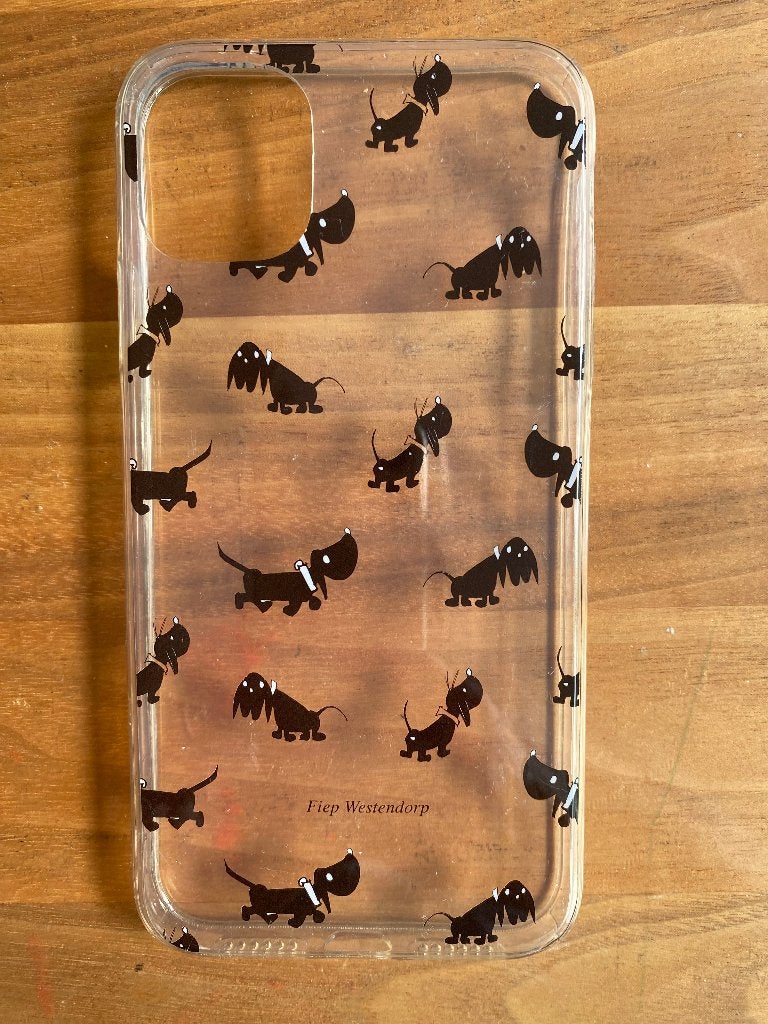 Telefoonhoesje Iphone 11 | transparant Takkie | HEMA, Kunststof, IPhone 11, Frontje of Cover, Transparant