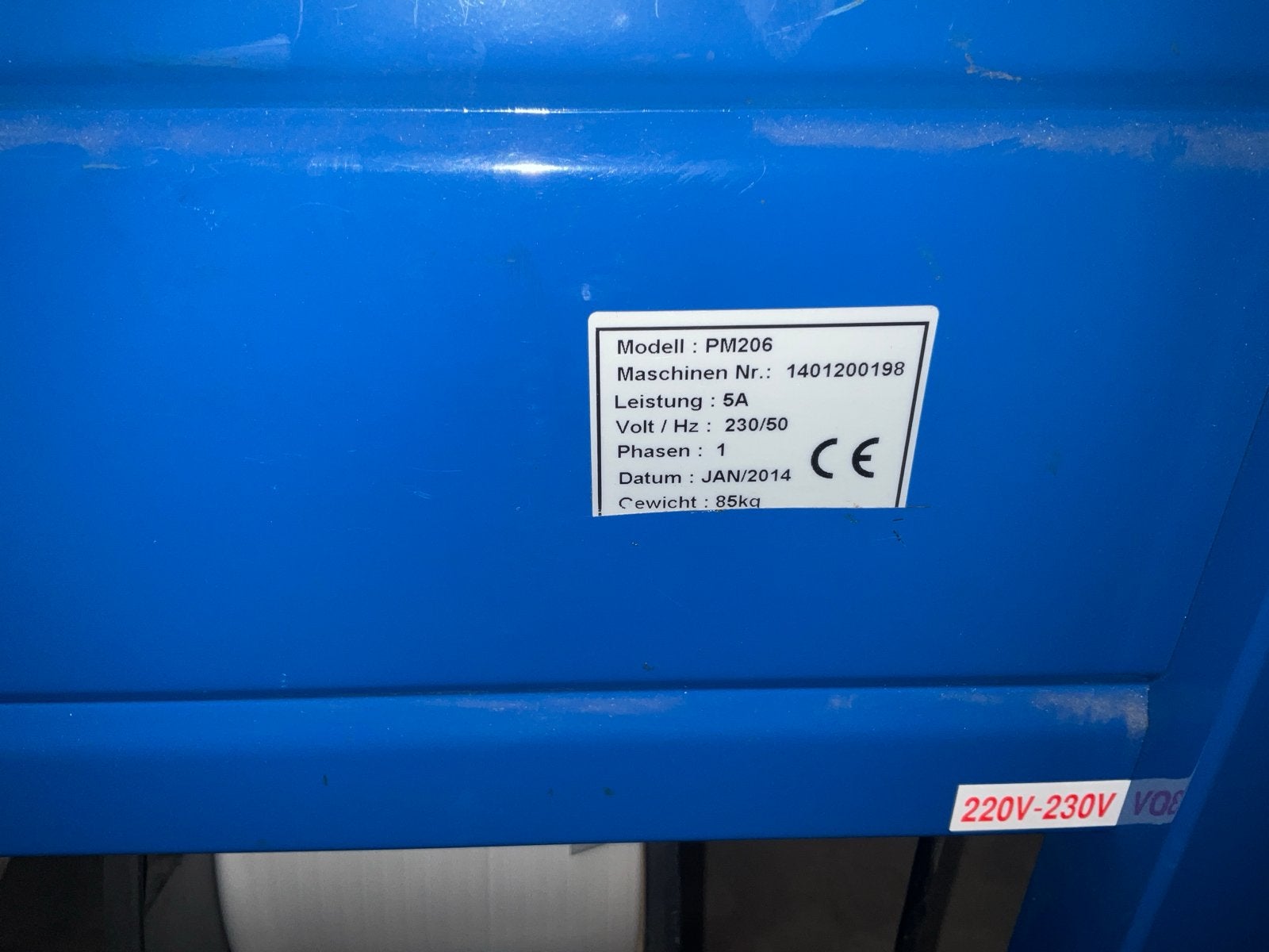 Fromm PM206 omsnoeringsmachine - 2014, 85kg, Ophalen