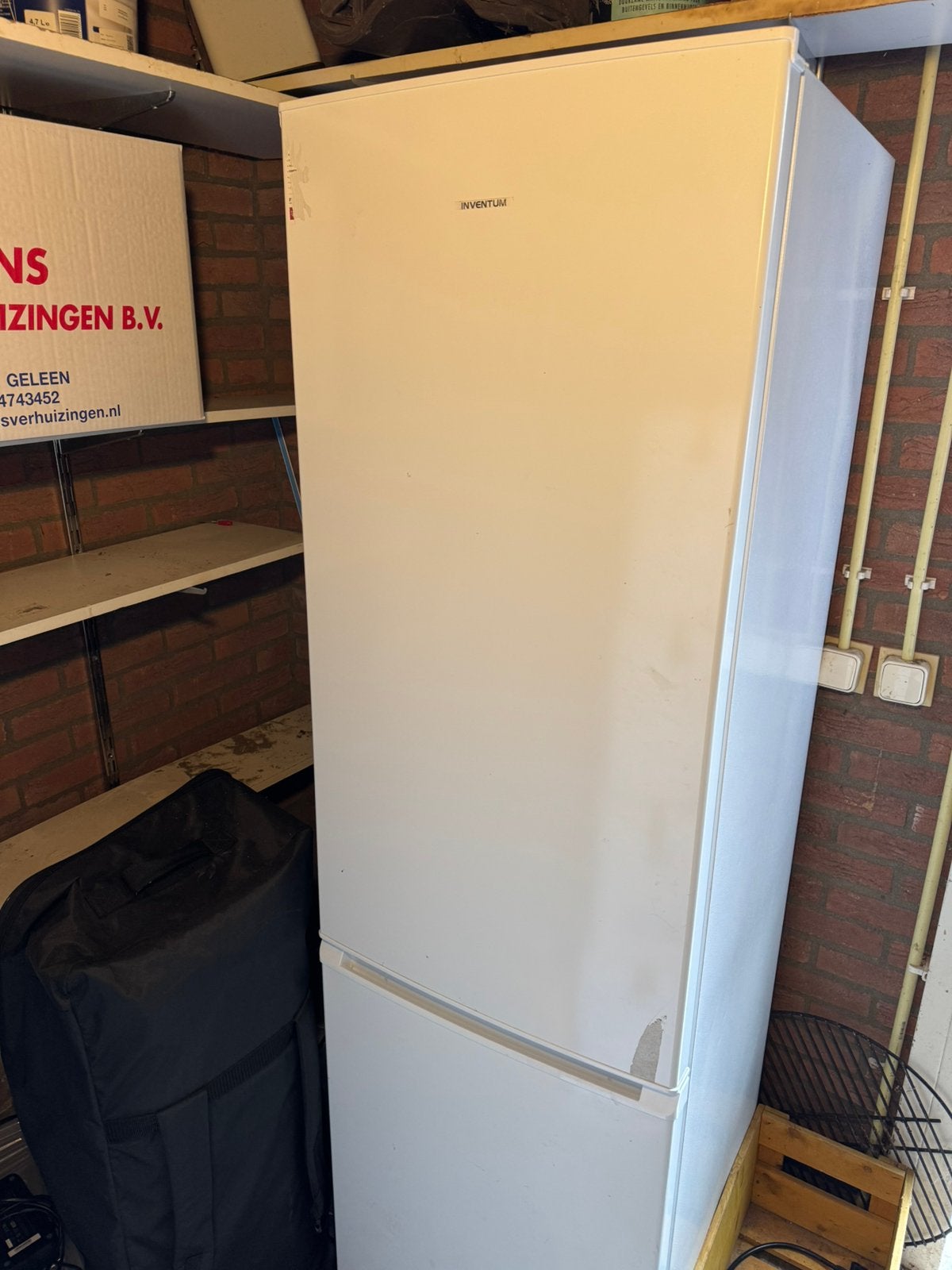 Inventum KV1800W - Koel-vriescombinatie - Wit, Witgoed en Apparatuur, Koelkasten en IJskasten, Ophalen, 200 liter of meer, Met aparte vriezer