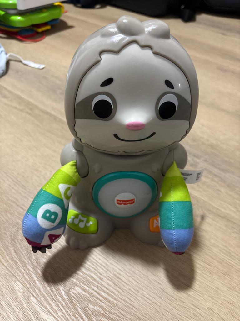 Fisher-Price Luiaard Speeltje met Licht en Geluid, Ophalen of Verzenden, Zo goed als nieuw, Overige typen, Met licht