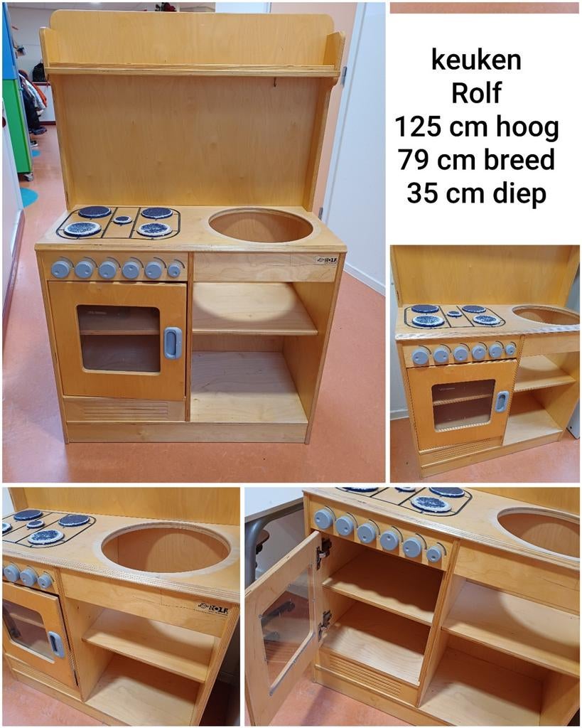 Houten speelkeuken Rolf, Ophalen, Gebruikt, Hout, Speelkeuken
