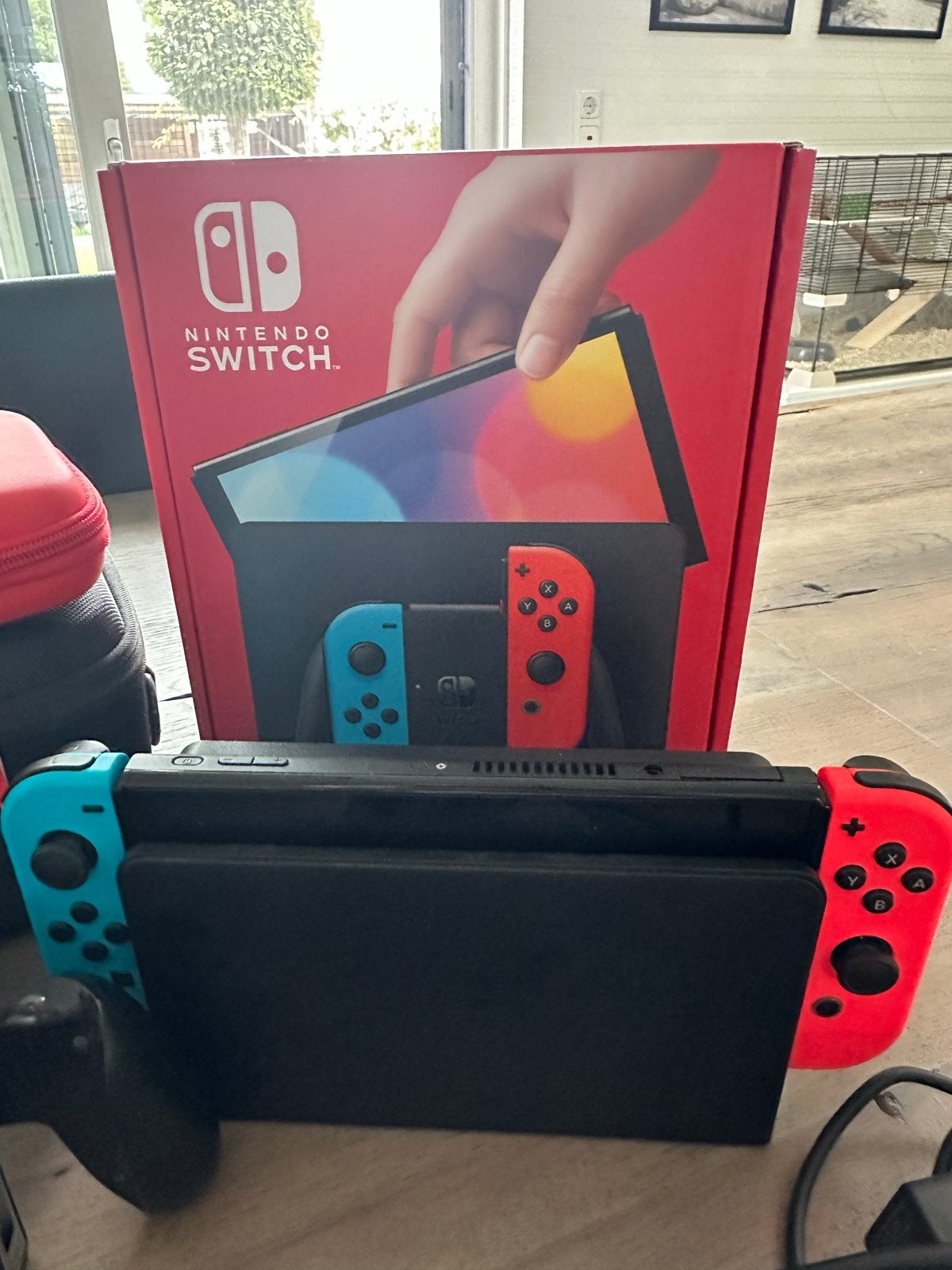 Nintendo Switch oled  met accessoires, Ophalen of Verzenden, Gebruikt, Met 2 controllers, Switch 2019 Upgrade