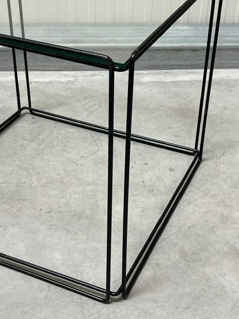 Max Sauze bijzettafel Isocele vintage design tafel zwart, Ophalen, Minder dan 45 cm, Minder dan 55 cm, Gebruikt