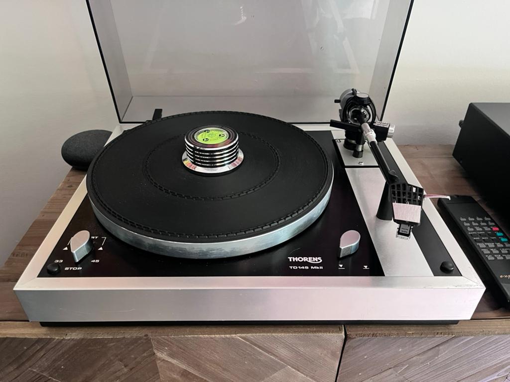 Thorens TD145MKII goede staat, Philips 401MKII element, Audio, Tv en Foto, Platenspelers, Ophalen, Gebruikt, Automatisch, Thorens