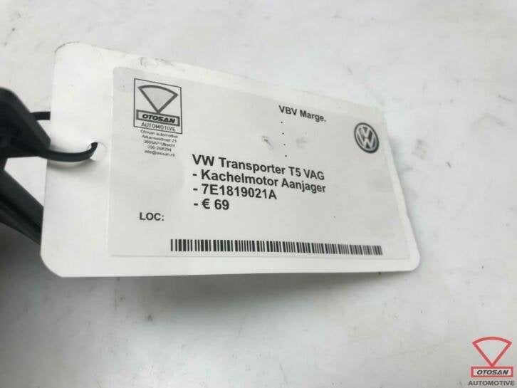 vw transporter t5 vag kachelmotor aanjager 7e1819021a, Gebruikt, Volkswagen, Volkswagen AG, Berliner Ring 2
38440  Wolfsburg, DE