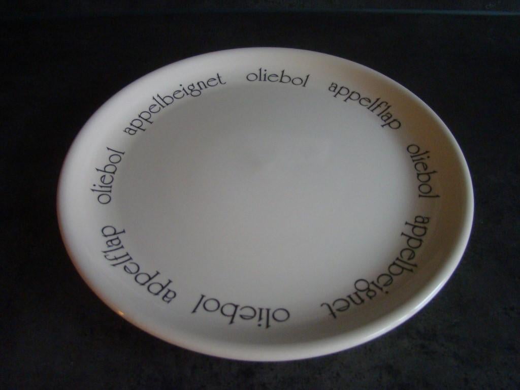 bord voor oliebollen, appelflappen etc., Nieuw, Ophalen of Verzenden, Bord(en), Overige stijlen