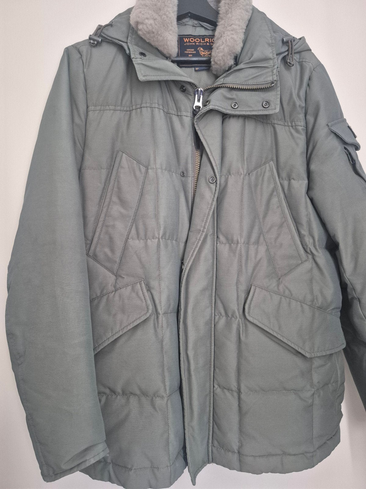 WoolrichWinterjas - Maat S, Kleding | Heren, Ophalen of Verzenden, Zo goed als nieuw, Groen