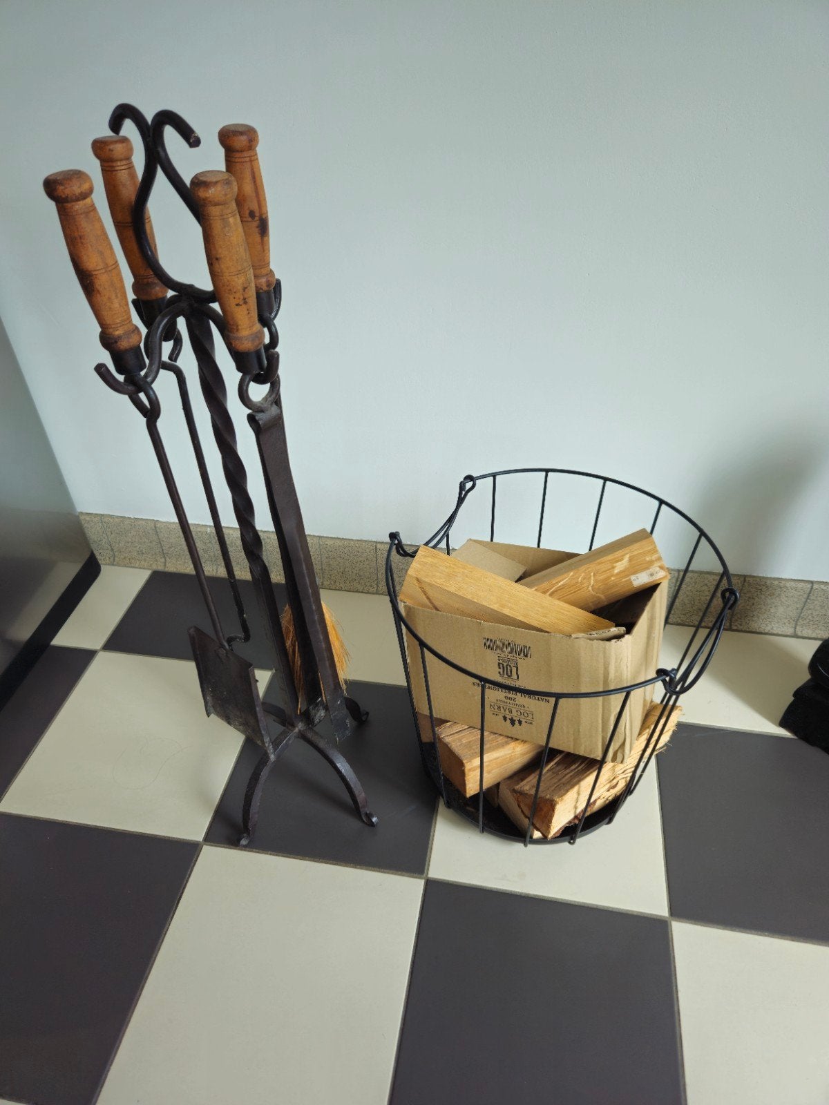 open haard set met hout mand, Ophalen, Overige soorten
