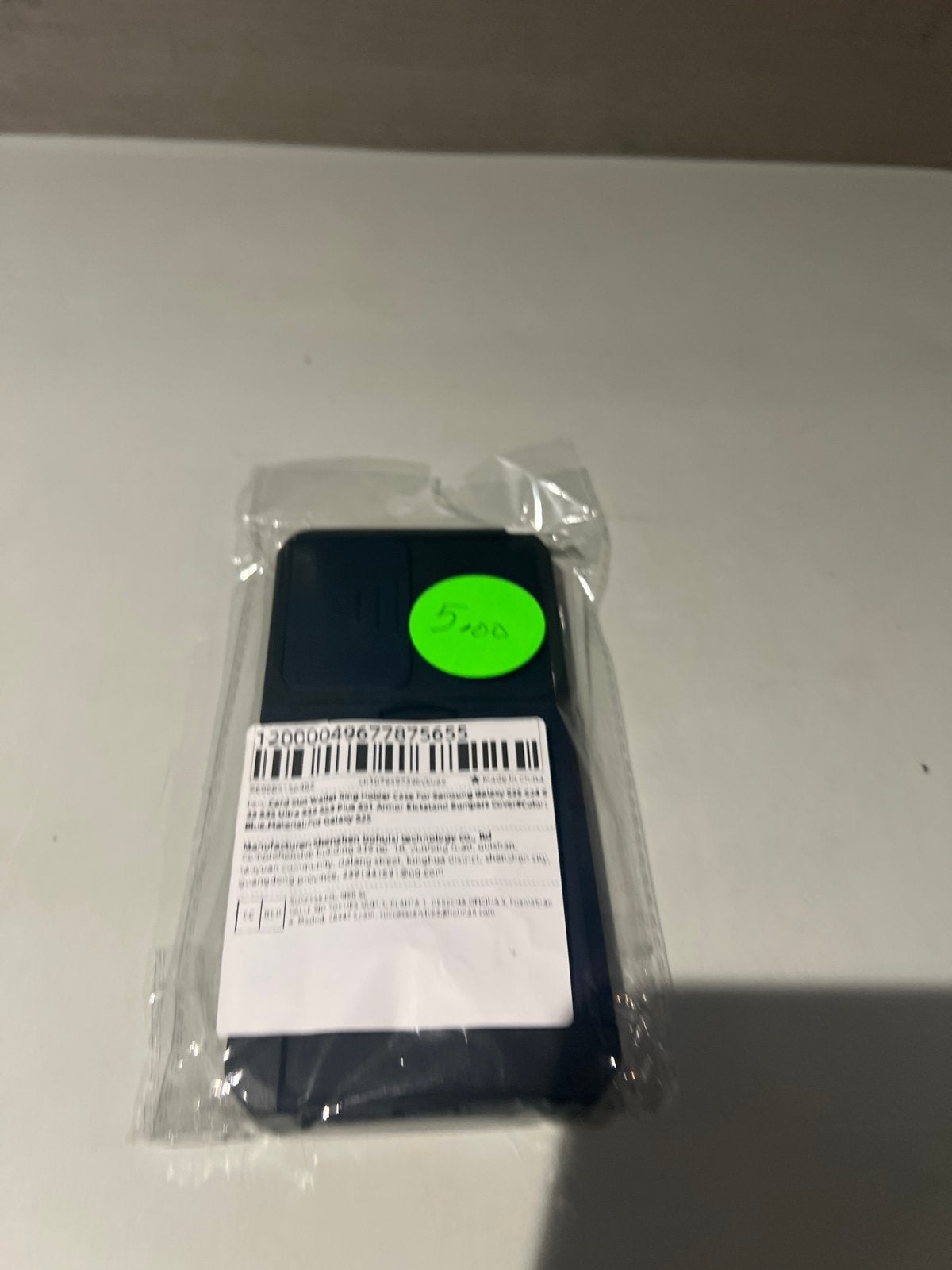 Telefoonhoesje met kaarthouder en camerabeschermer, N, N, Nieuw, Ophalen of Verzenden