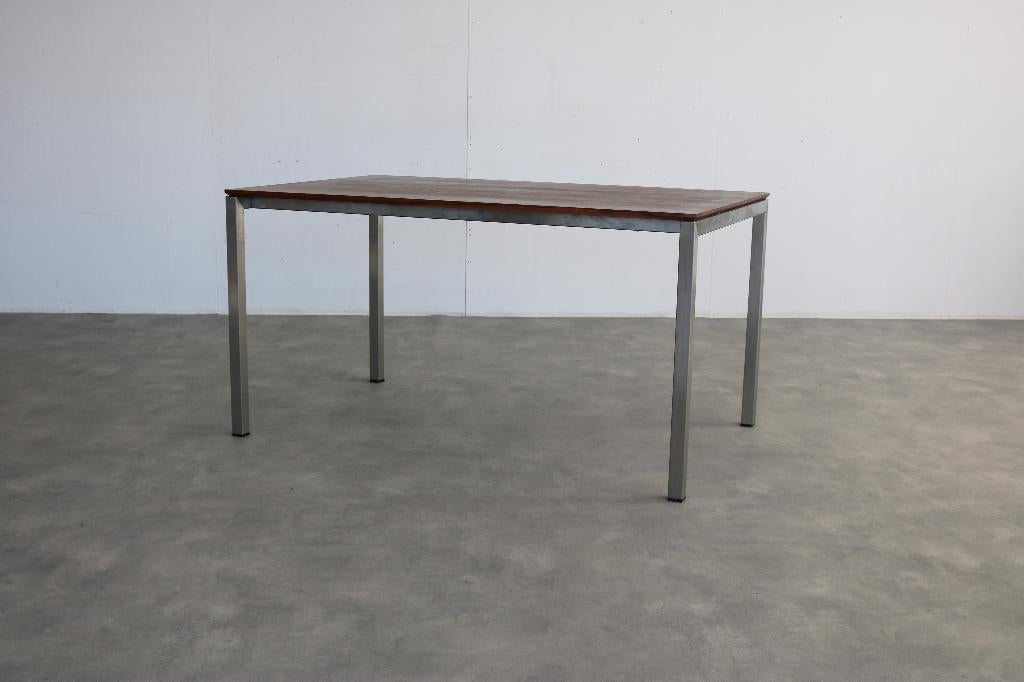 Bert Plantagie design tafel | eettafel | notenhout, Gebruikt, ., Overige materialen, 200 cm of meer