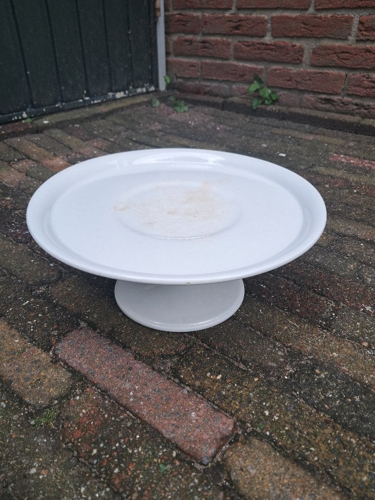 Brocante taartplateau, Ophalen of Verzenden