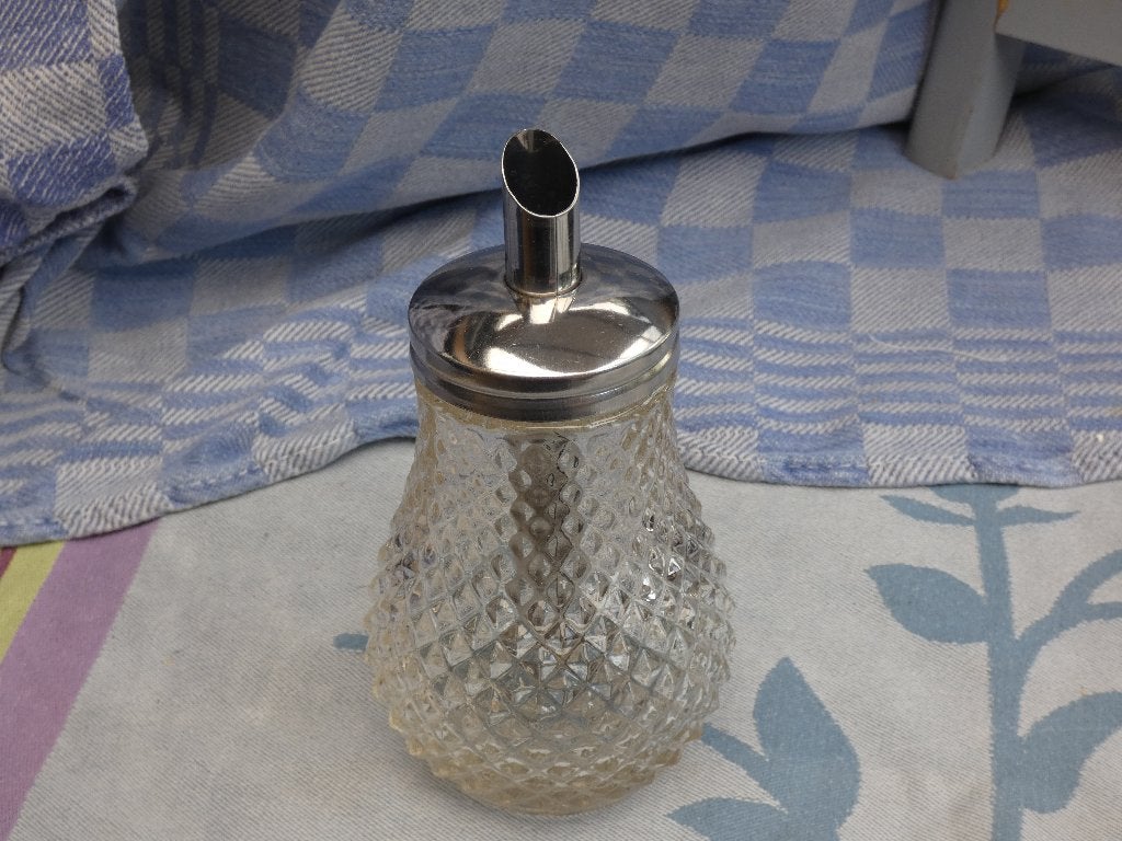 glazen suikerstrooier/ suikerpot, Ophalen of Verzenden
