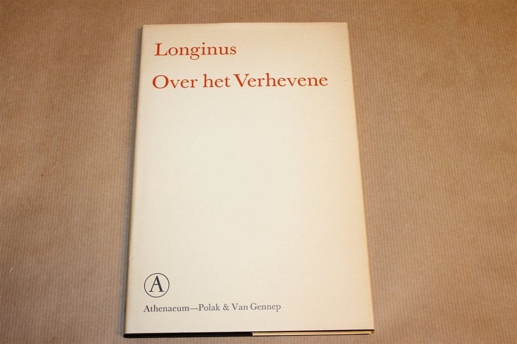Over het Verhevene — Griekse Klassieker van Longinus, Ophalen of Verzenden, Gelezen, Europa overig