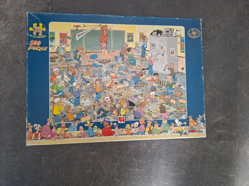Jan van Haasteren: Vang de muis 500 stukjes, Ophalen of Verzenden, 500 t/m 1500 stukjes, Gebruikt, Legpuzzel