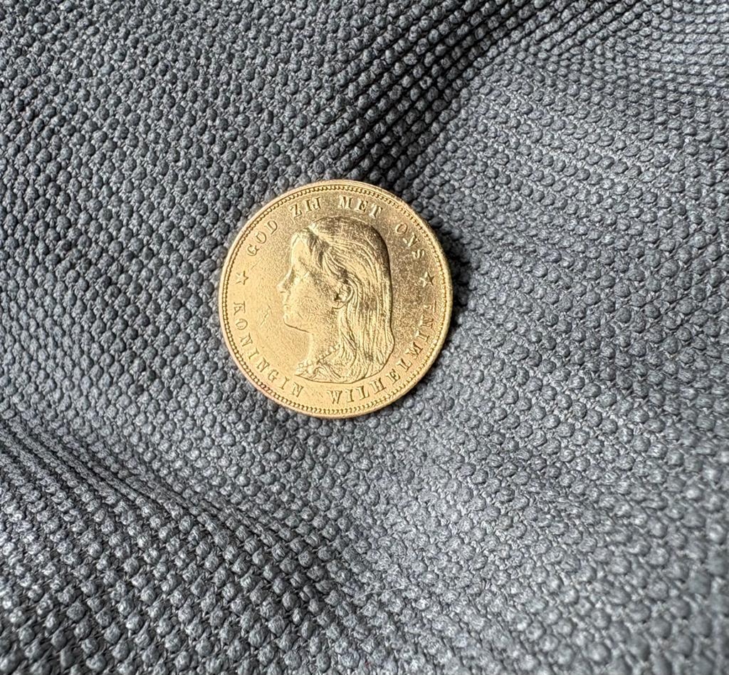Gouden tientje 1897, Koningin Wilhelmina, Losse munt, 10 gulden, Goud