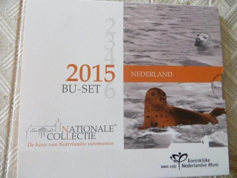 Nationale BU-set Nederland 2015 - Waddenzee - BU set, Ophalen of Verzenden, Vóór koninkrijk, Euro's, Setje