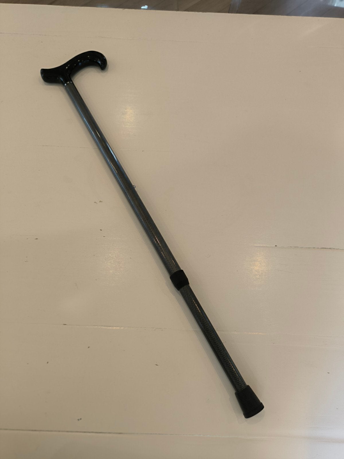 Carbon Canes verstelbare wandelstok carbon zwart/grijs, Ophalen of Verzenden, Verstelbaar, Zo goed als nieuw